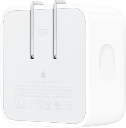 Apple Adaptador de corriente 35W de doble puerto USB-C